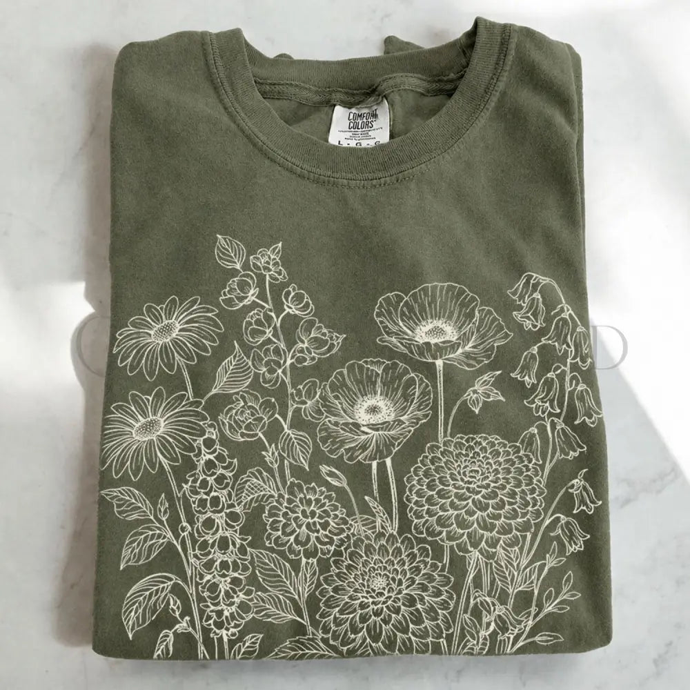 Floral Field Notes T-Shirt - T-Shirt