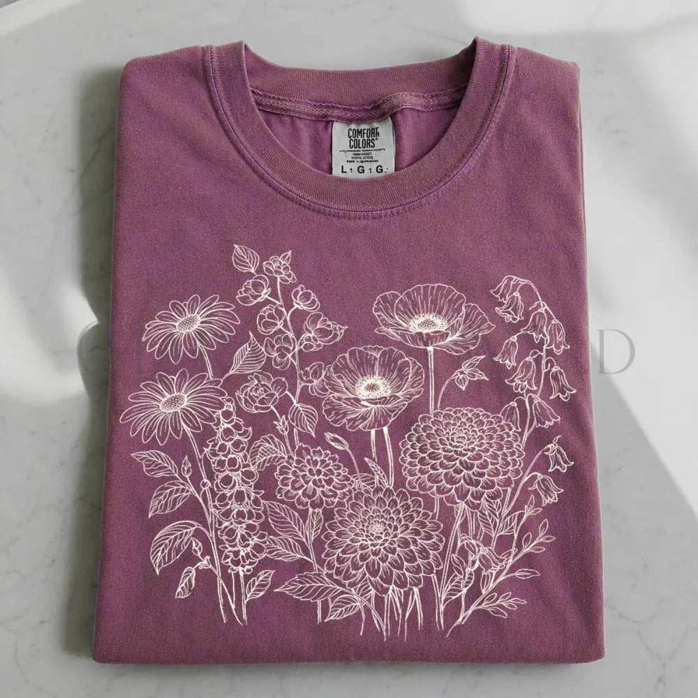 Floral Field Notes T-Shirt - T-Shirt