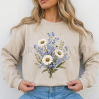 Forget Me Not Daisy Sweatshirt - Charmed and Wyld