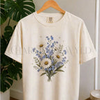 Forget Me Not Dasiy Floral T-Shirt - Ivory / S - T-Shirt