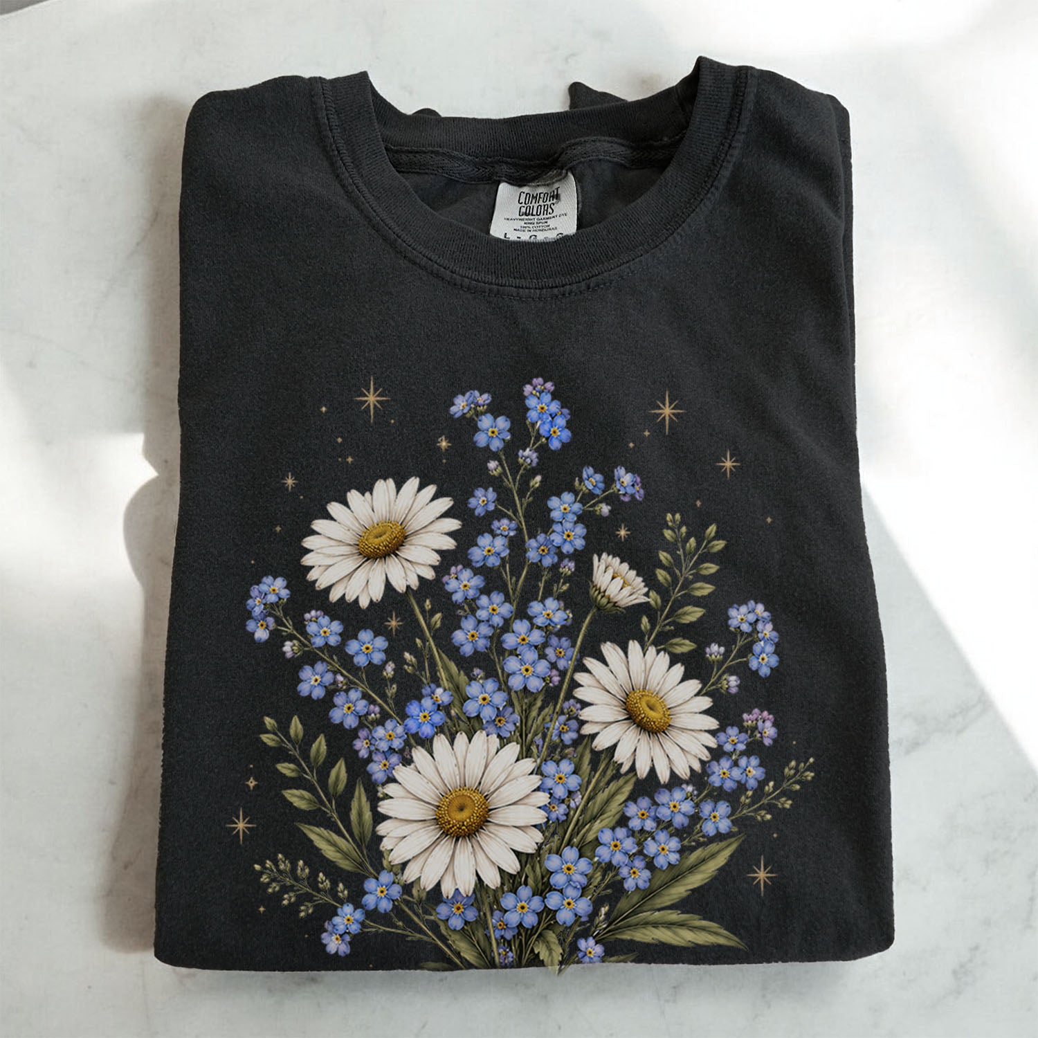 Forget Me Not Dasiy Floral T-Shirt