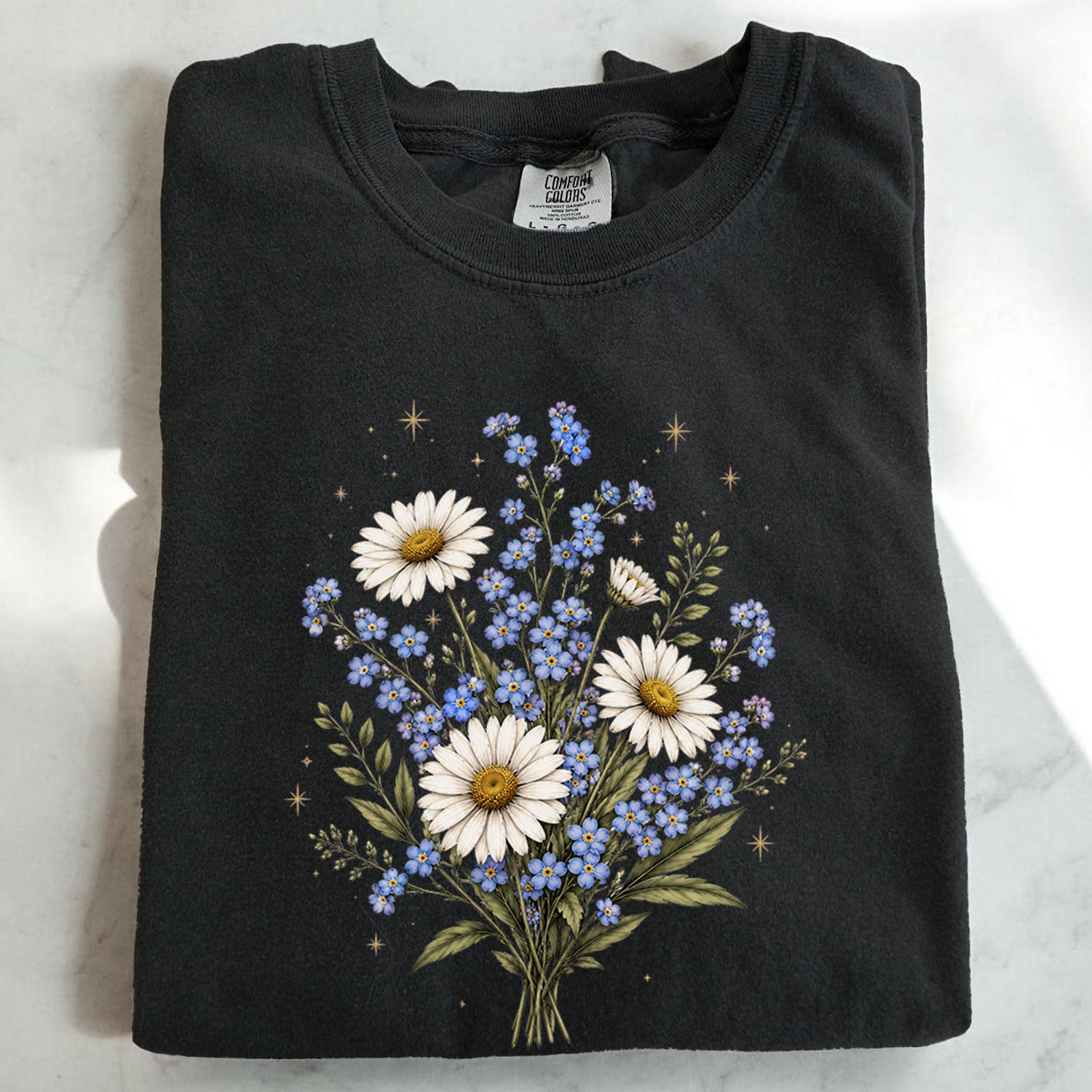 Forget Me Not Dasiy Floral T-Shirt