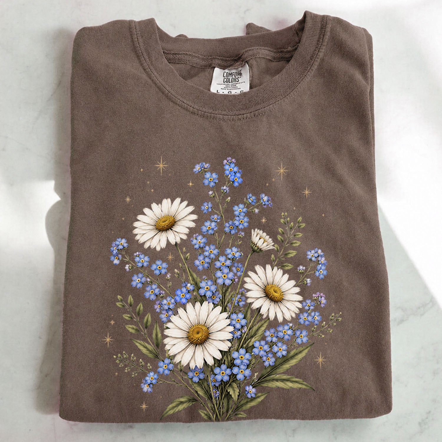 Forget Me Not Dasiy Floral T-Shirt