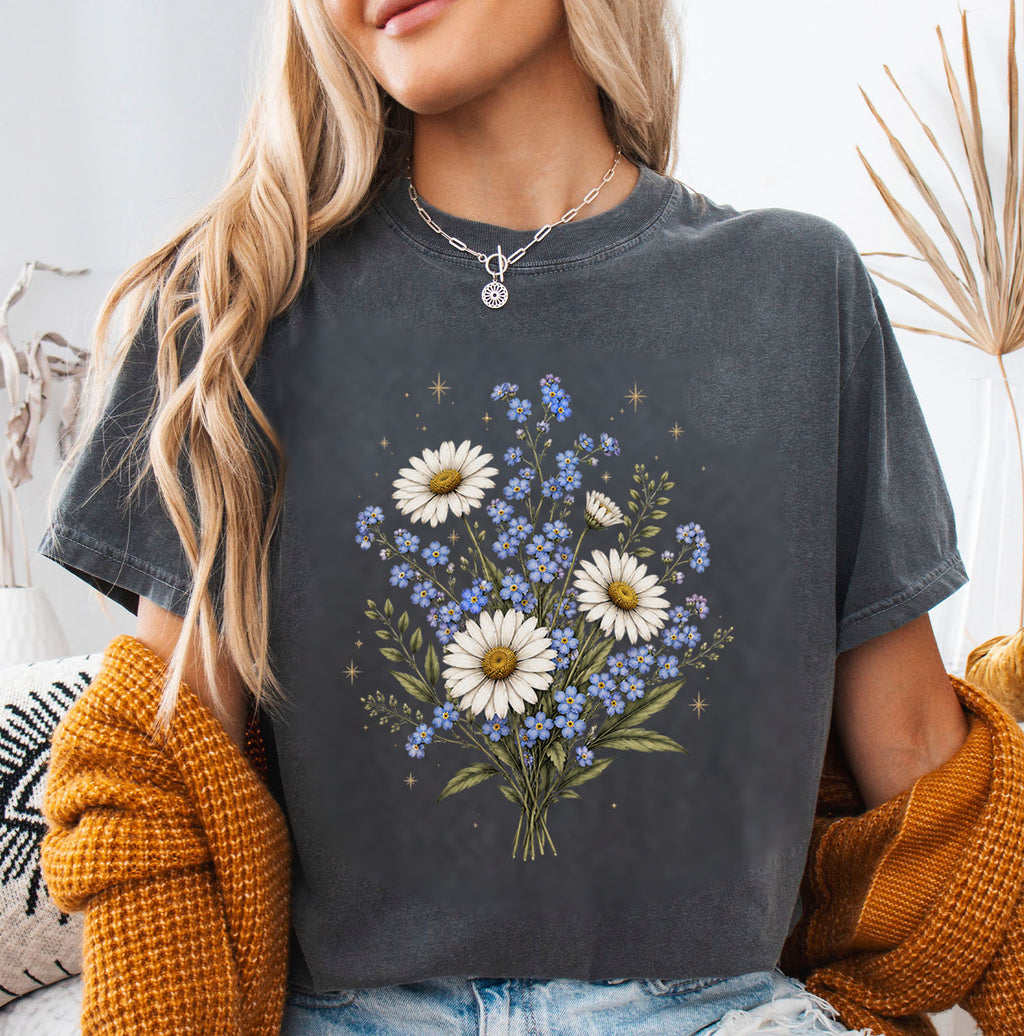 Forget Me Not Dasiy Floral T-Shirt