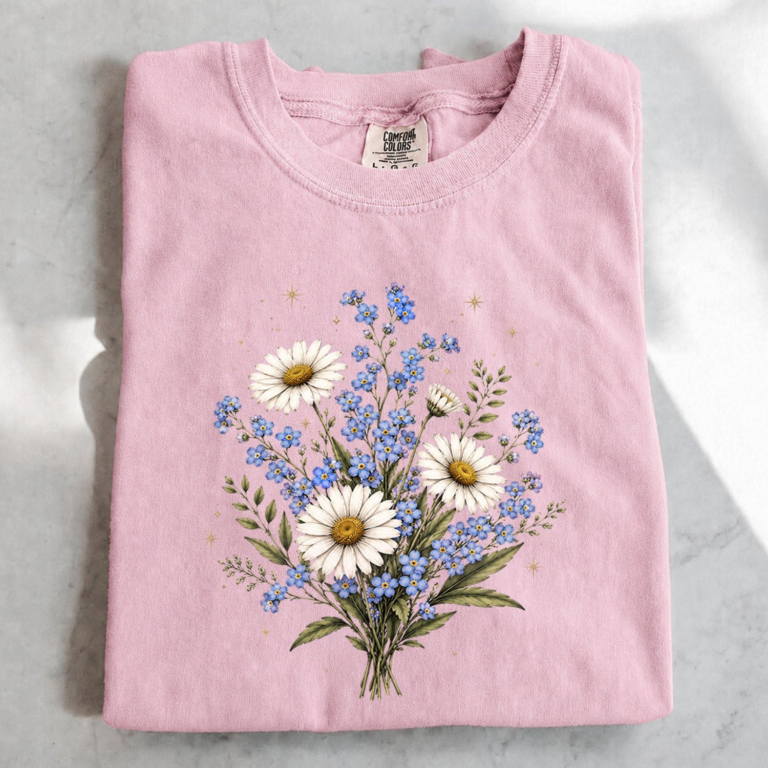 Forget Me Not Dasiy Floral T-Shirt