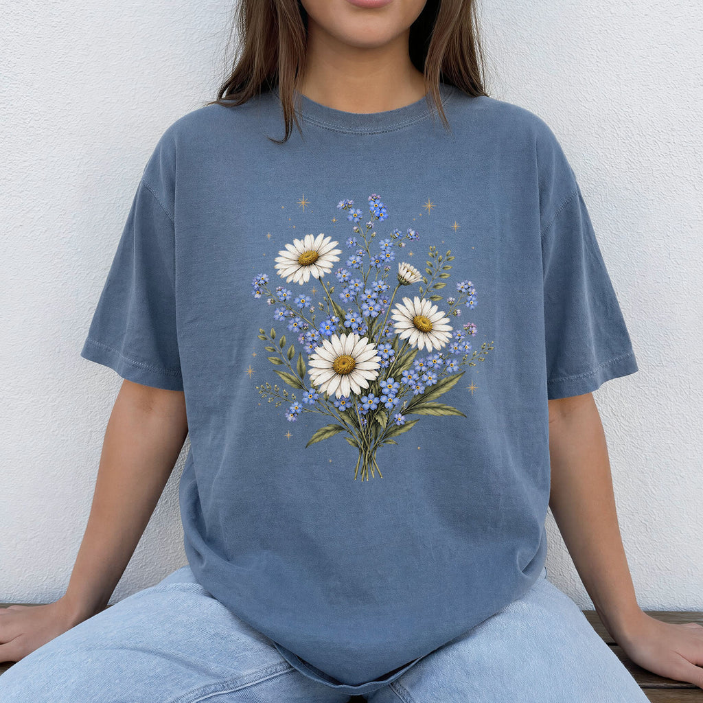 Forget Me Not Dasiy Floral T-Shirt