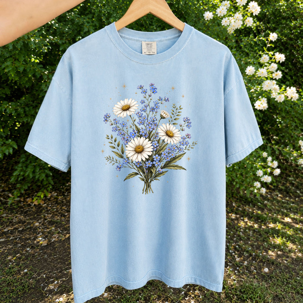Forget Me Not Dasiy Floral T-Shirt