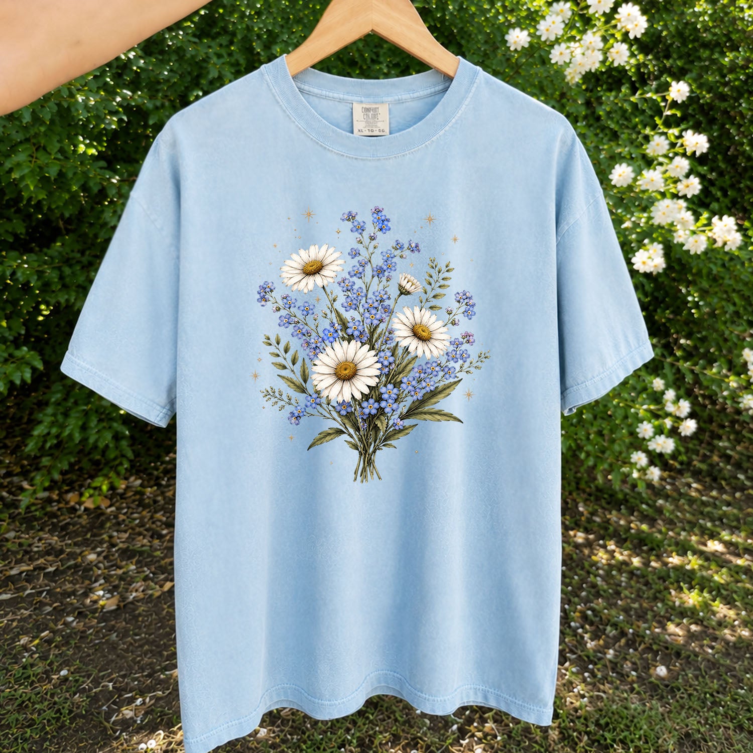 Forget Me Not Dasiy Floral T-Shirt