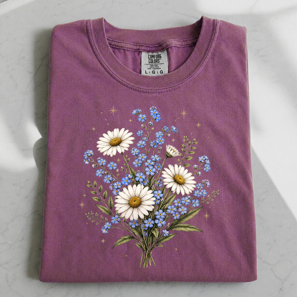 Forget Me Not Dasiy Floral T-Shirt