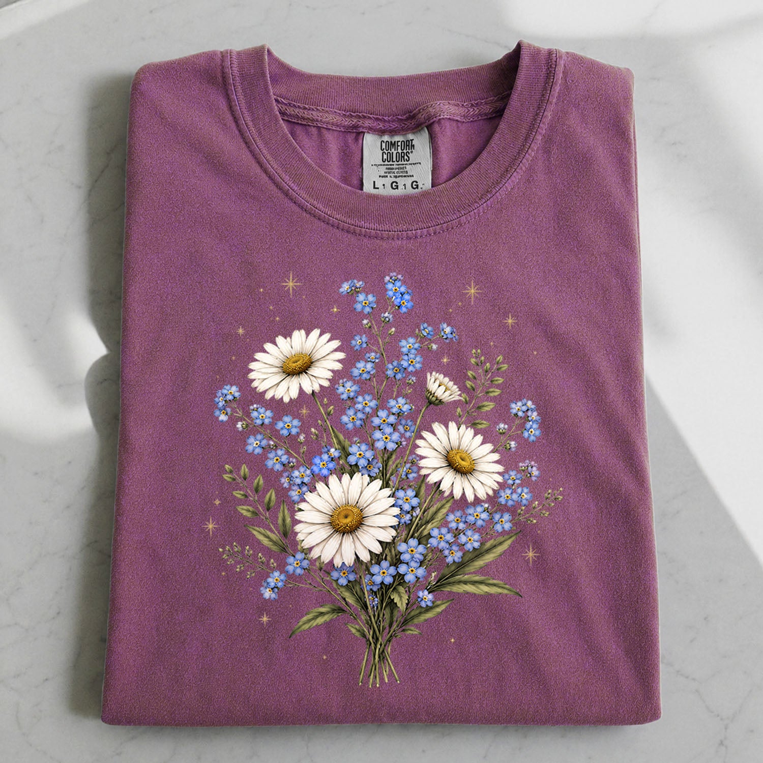 Forget Me Not Dasiy Floral T-Shirt