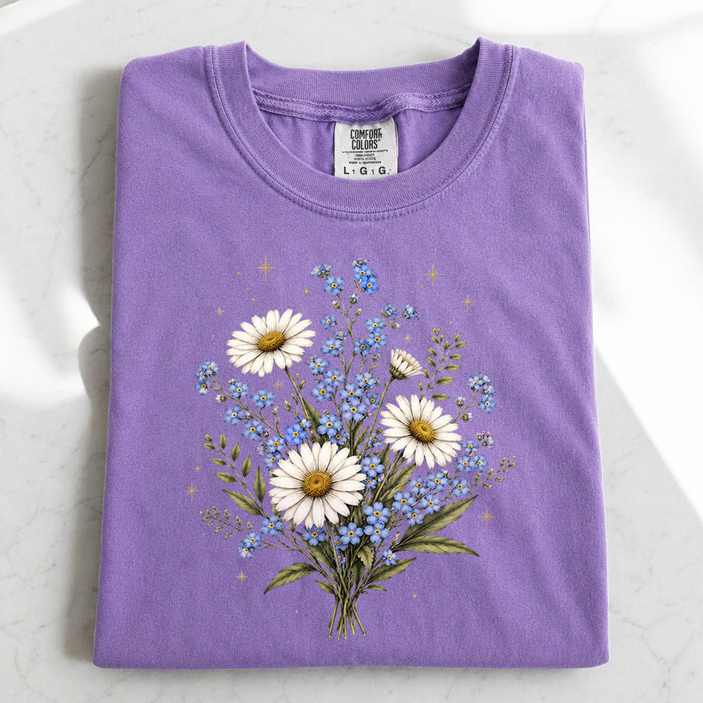 Forget Me Not Dasiy Floral T-Shirt