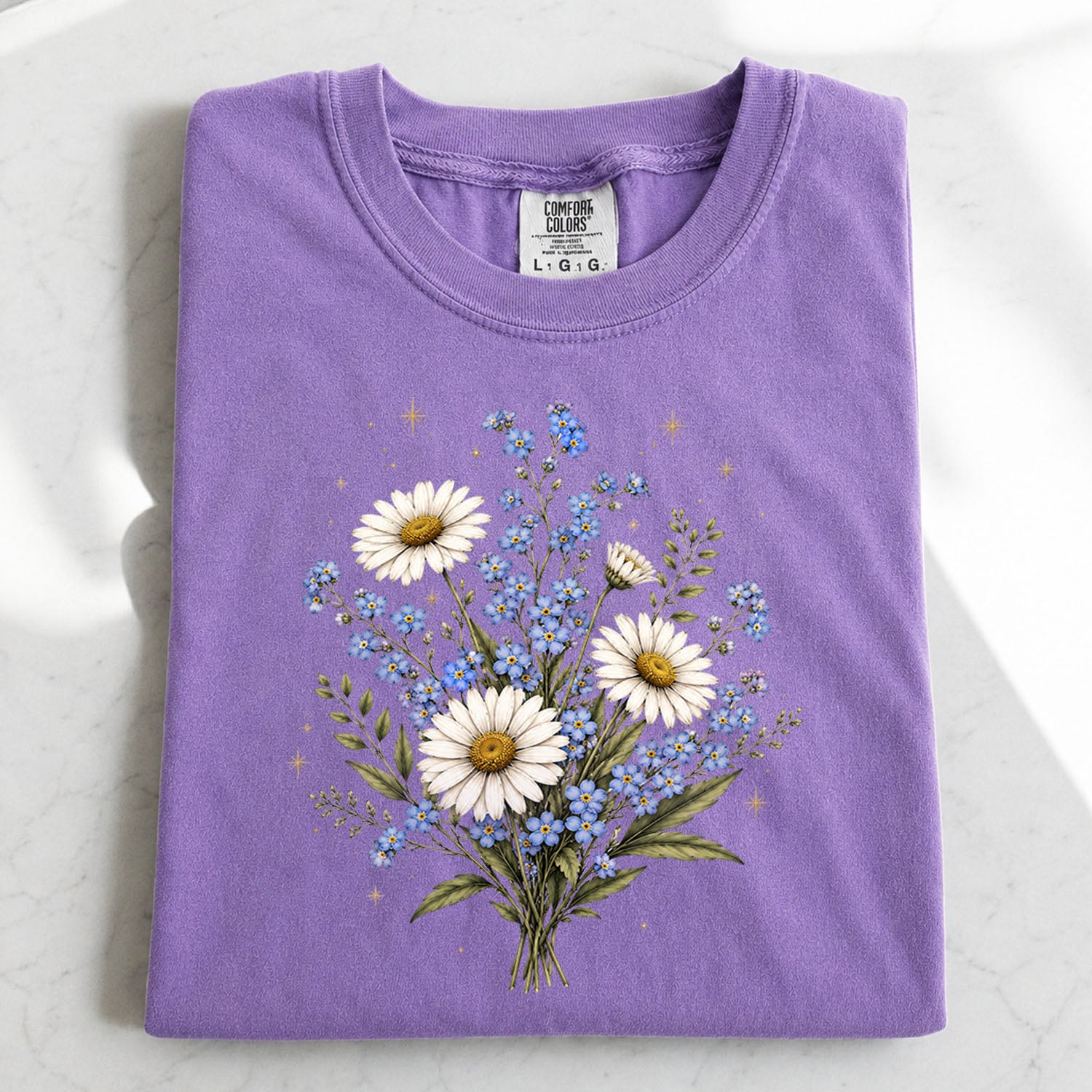 Forget Me Not Dasiy Floral T-Shirt