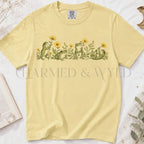 Four Frog Friends T-Shirt - Butter / S - T-Shirt
