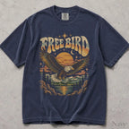 Free Bird Comfort Colors T-Shirt - Navy / S - T-Shirt