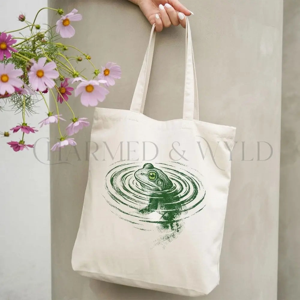 Frog Pond Cotton Tote Bag - Charmed and Wyld