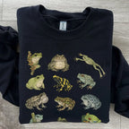 Frog Species Graphic Sweatshirt - Sweatshirt