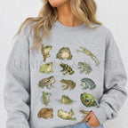 Frog Species Graphic Sweatshirt - Ash / S - Sweatshirt