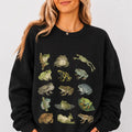 Frog Species Graphic Sweatshirt - Black / S - Sweatshirt