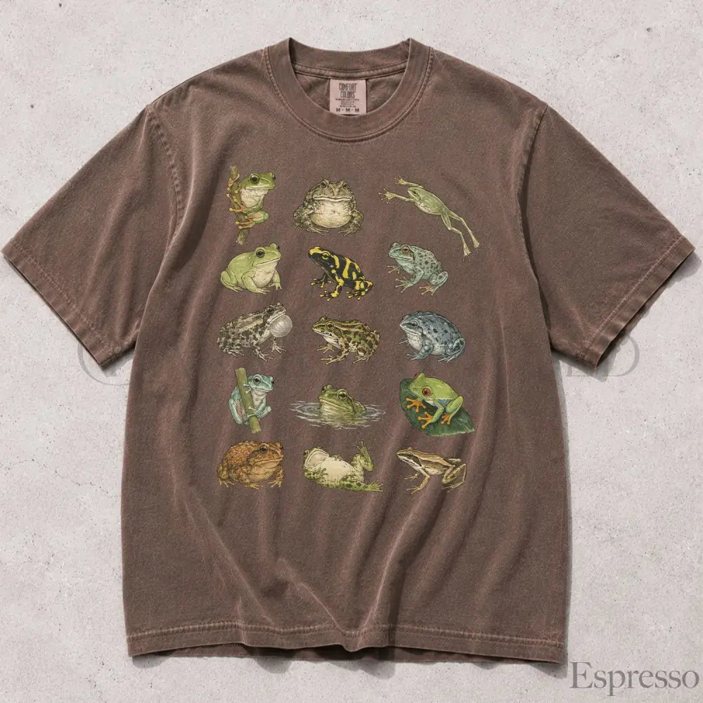 Frog Species T-Shirt - Espresso / S - T-Shirt