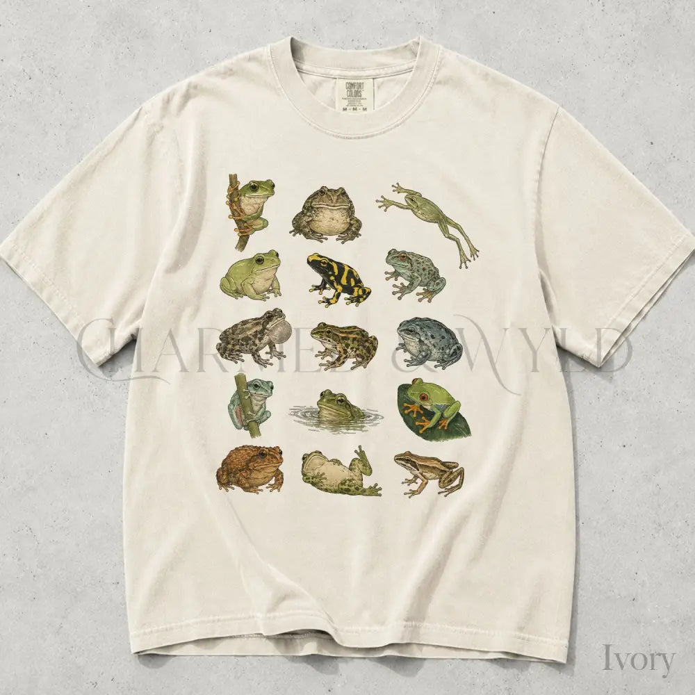 Frog Species T-Shirt - Ivory / S - T-Shirt