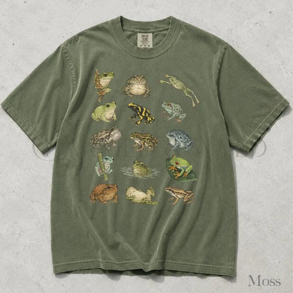 Frog Species T-Shirt - Moss / S - T-Shirt