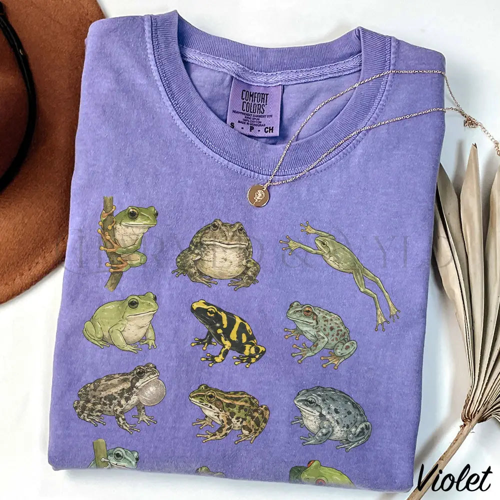 Frog Species T-Shirt - Violet / S - T-Shirt