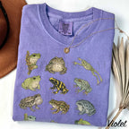 Frog Species T-Shirt - Violet / S - T-Shirt