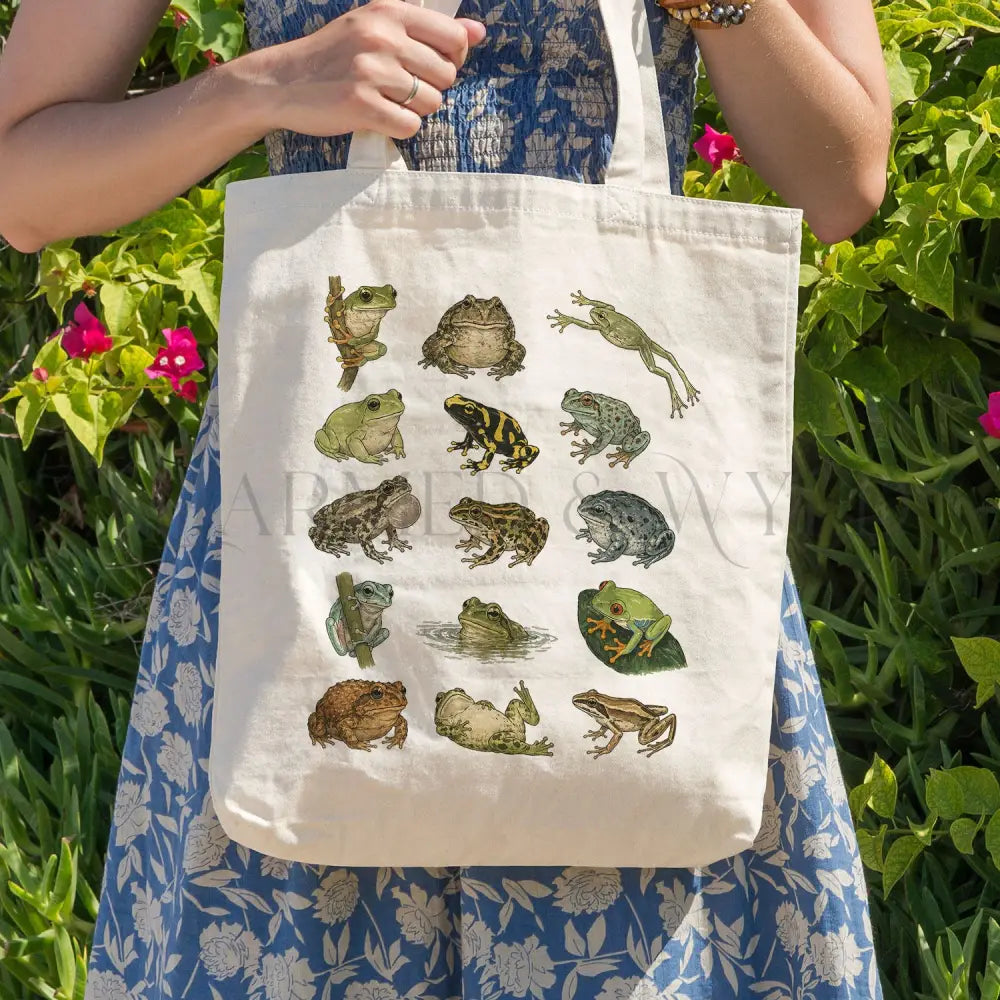 Frog Species Tote Bag - Bags
