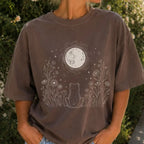 Frog Stargazing Moon T-Shirt - Espresso / S - T-Shirt