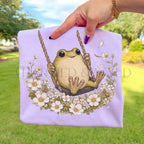 Frog Swing Graphic T-Shirt - T-Shirt