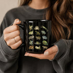 Frog Species Black Ceramic Mug