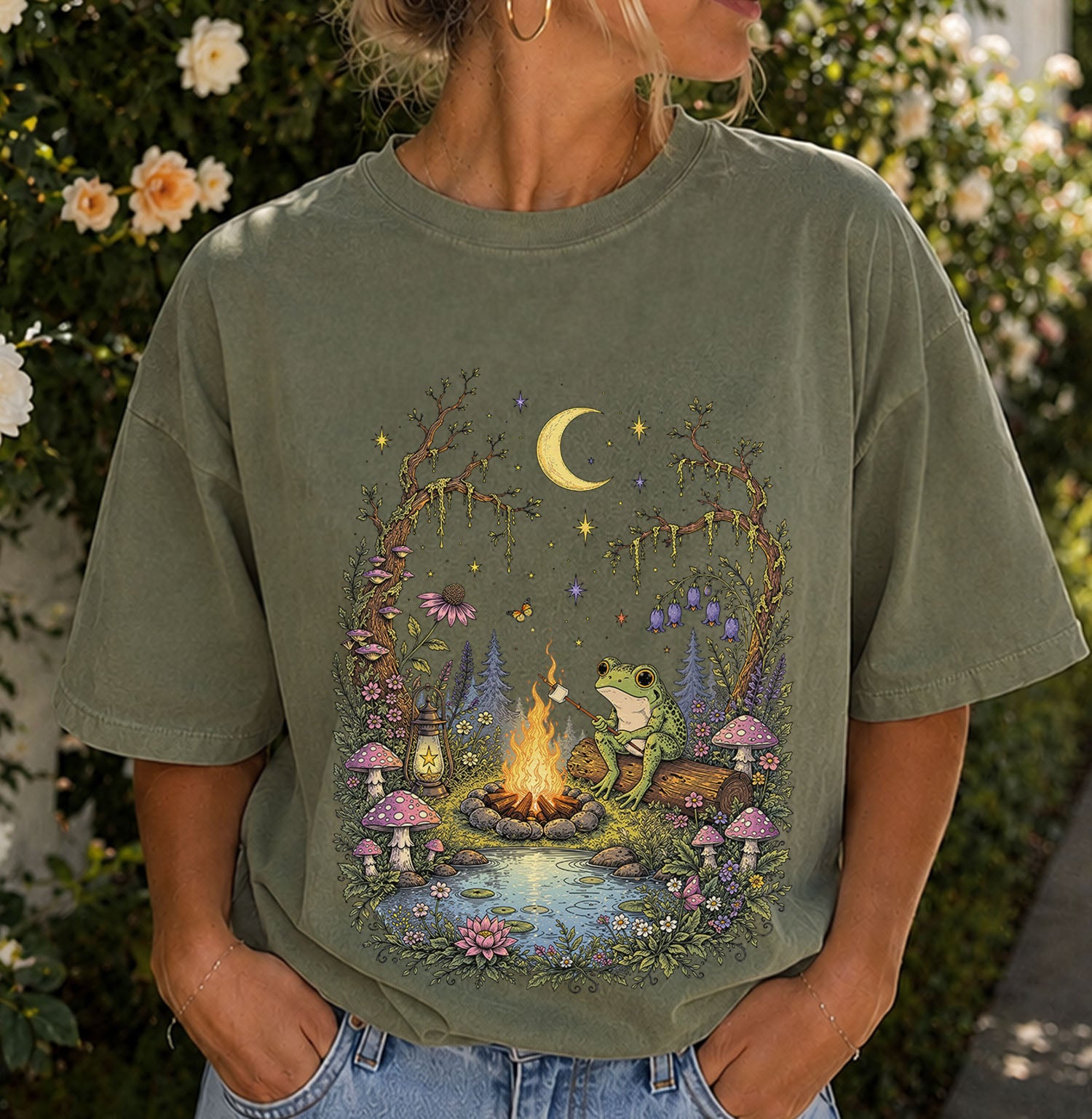 Frog by the Campfire T-Shirt