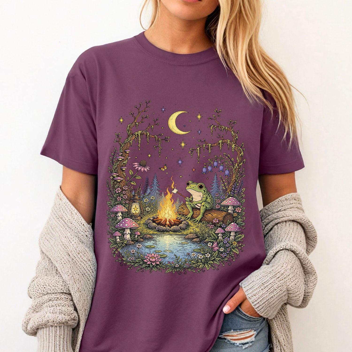 Frog by the Campfire T-Shirt
