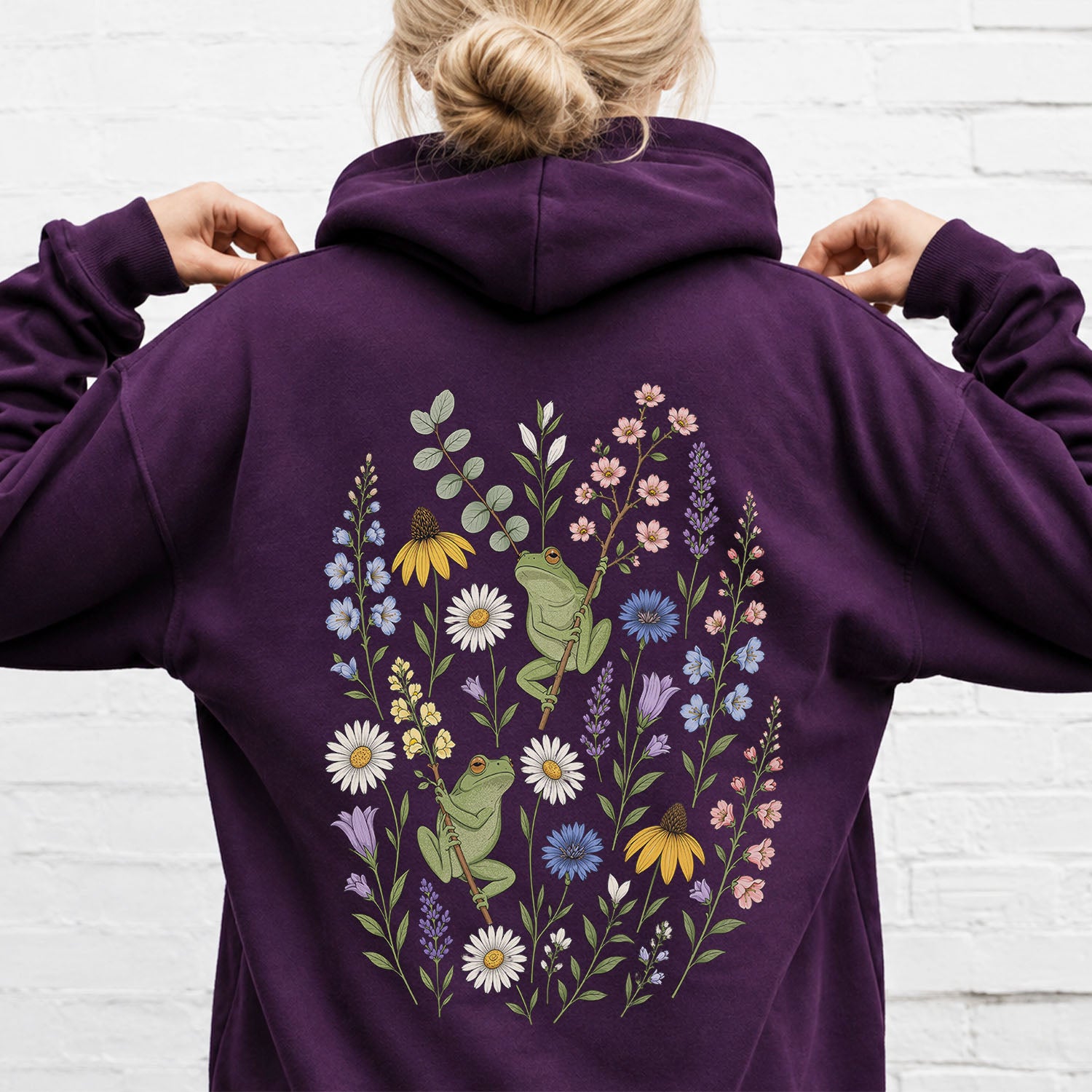 Garden Tree Frogs Hooded Sweatshirt