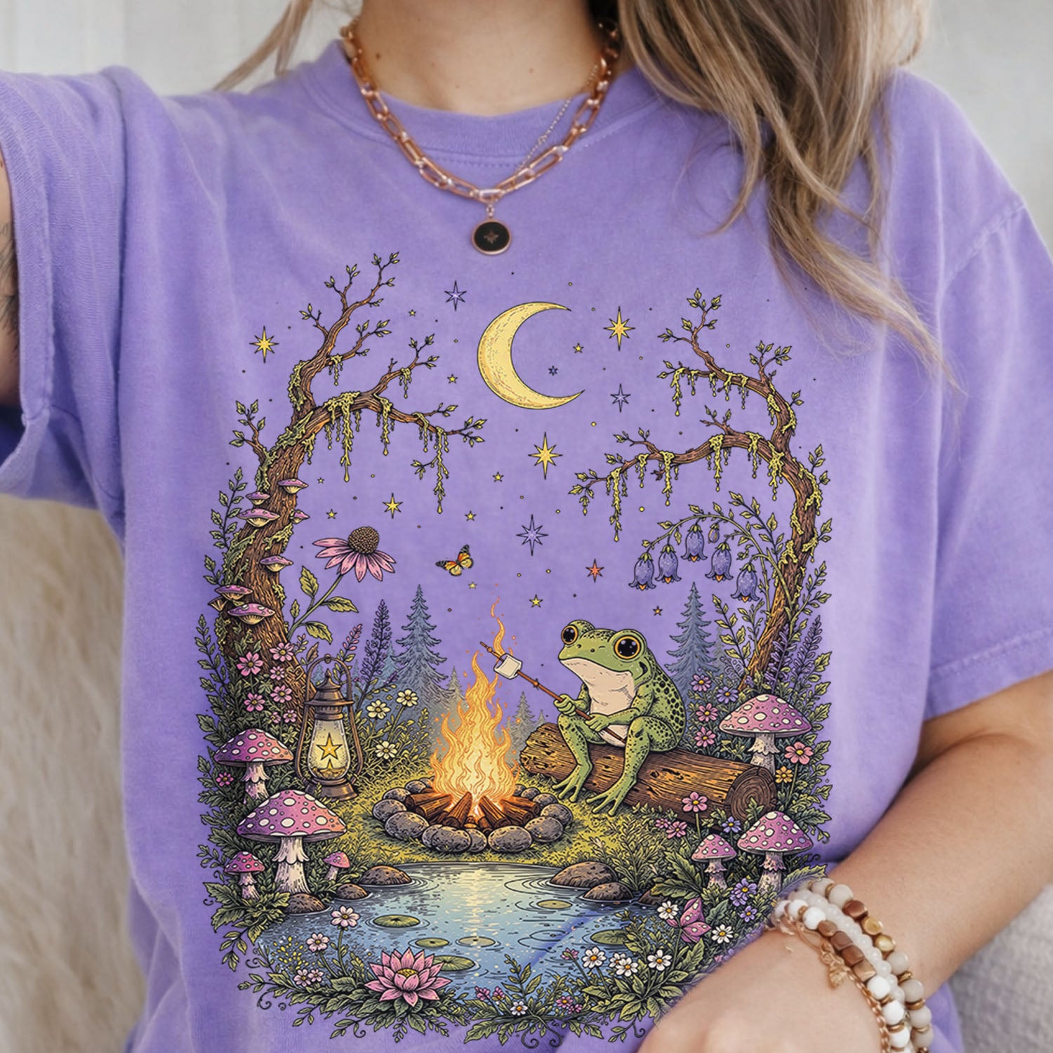 Frog by the Campfire T-Shirt