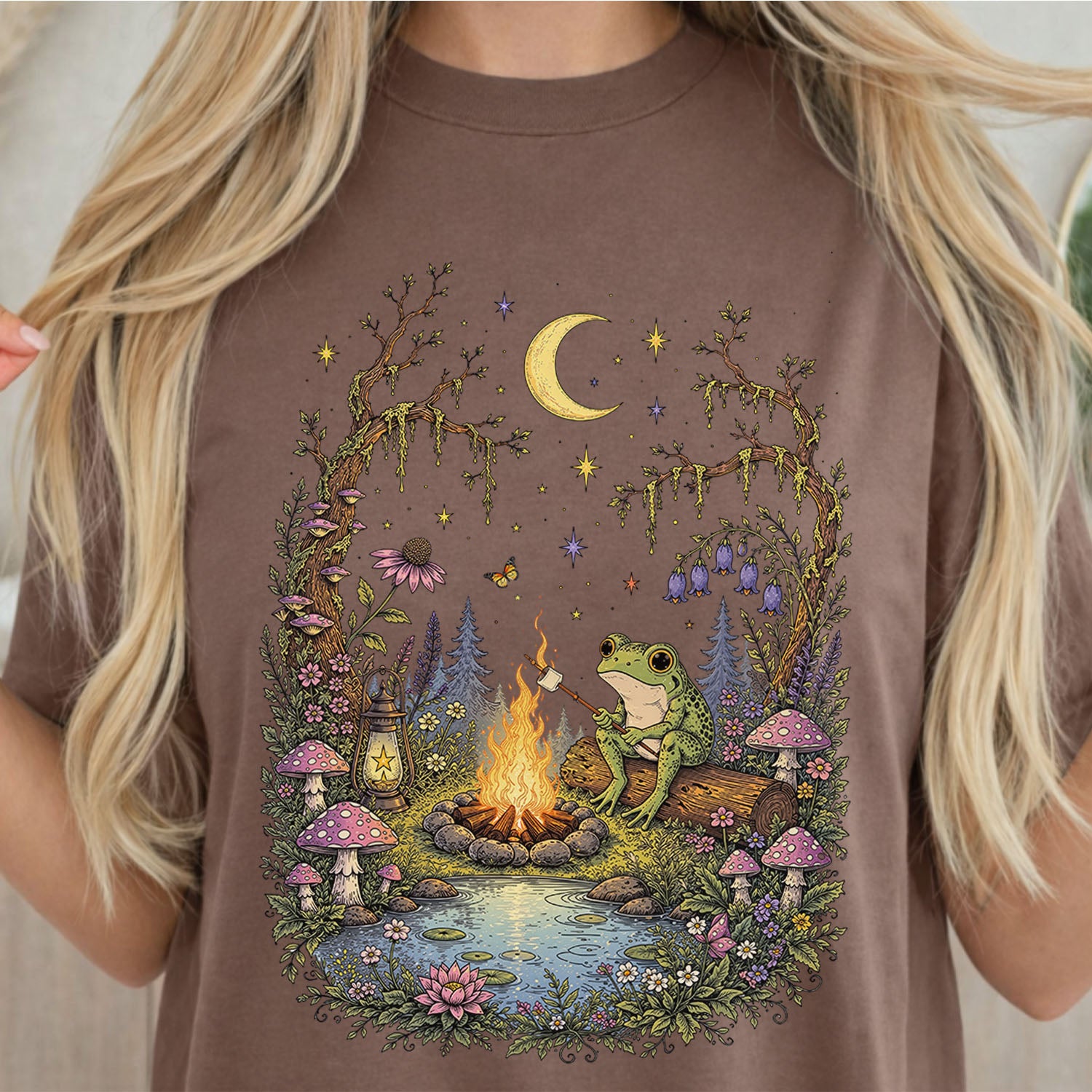 Frog by the Campfire T-Shirt