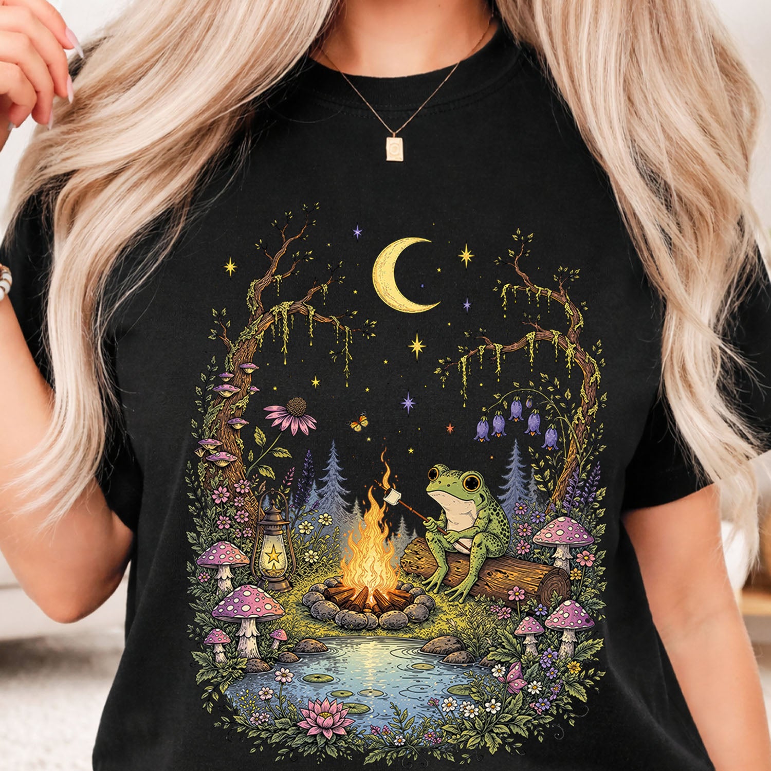 Frog by the Campfire T-Shirt
