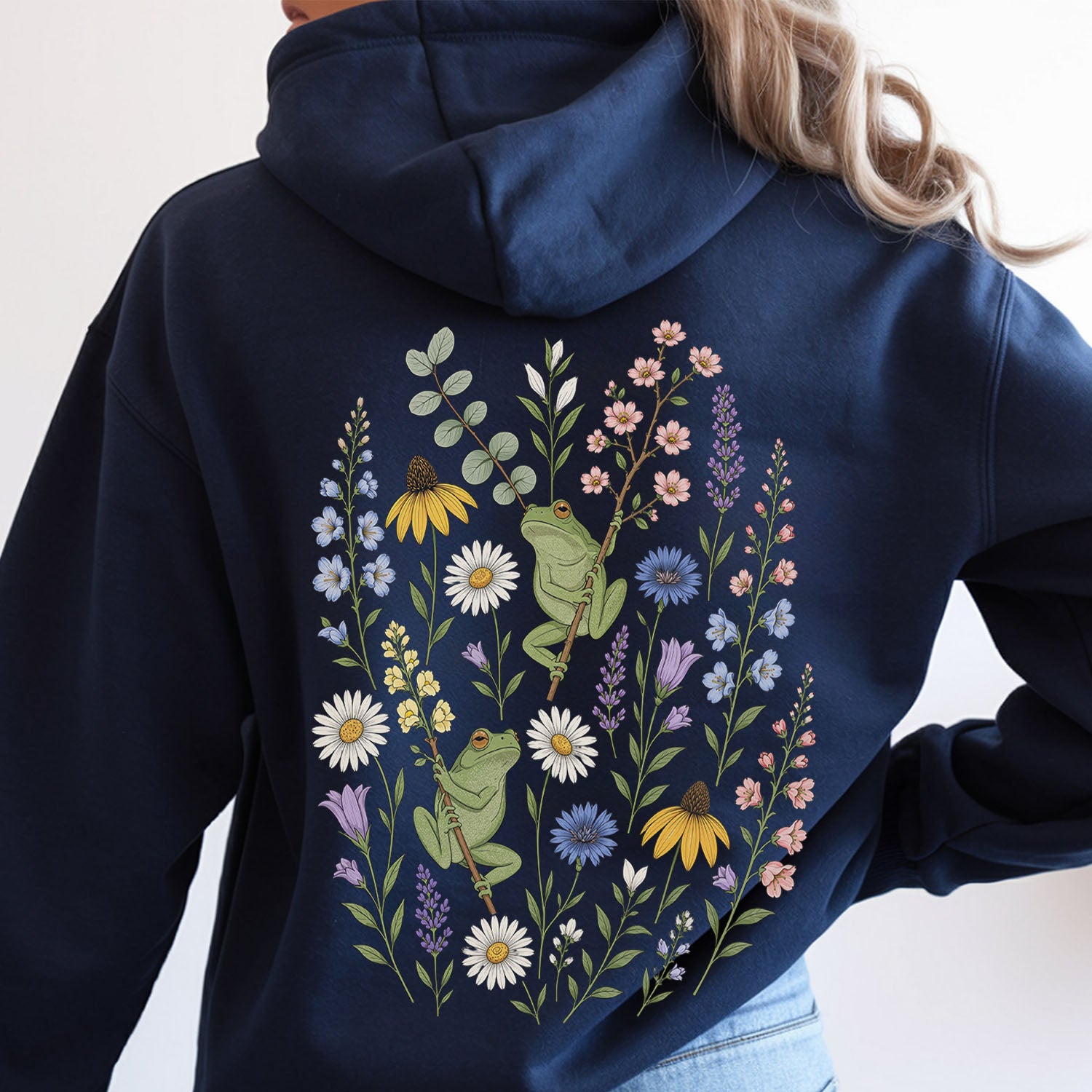Garden Tree Frogs Hooded Sweatshirt