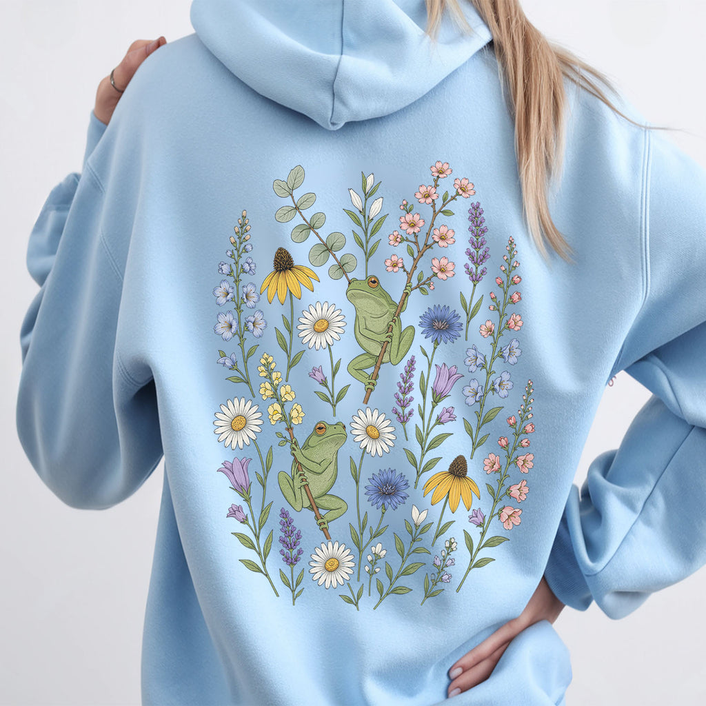 Garden Tree Frogs Hooded Sweatshirt