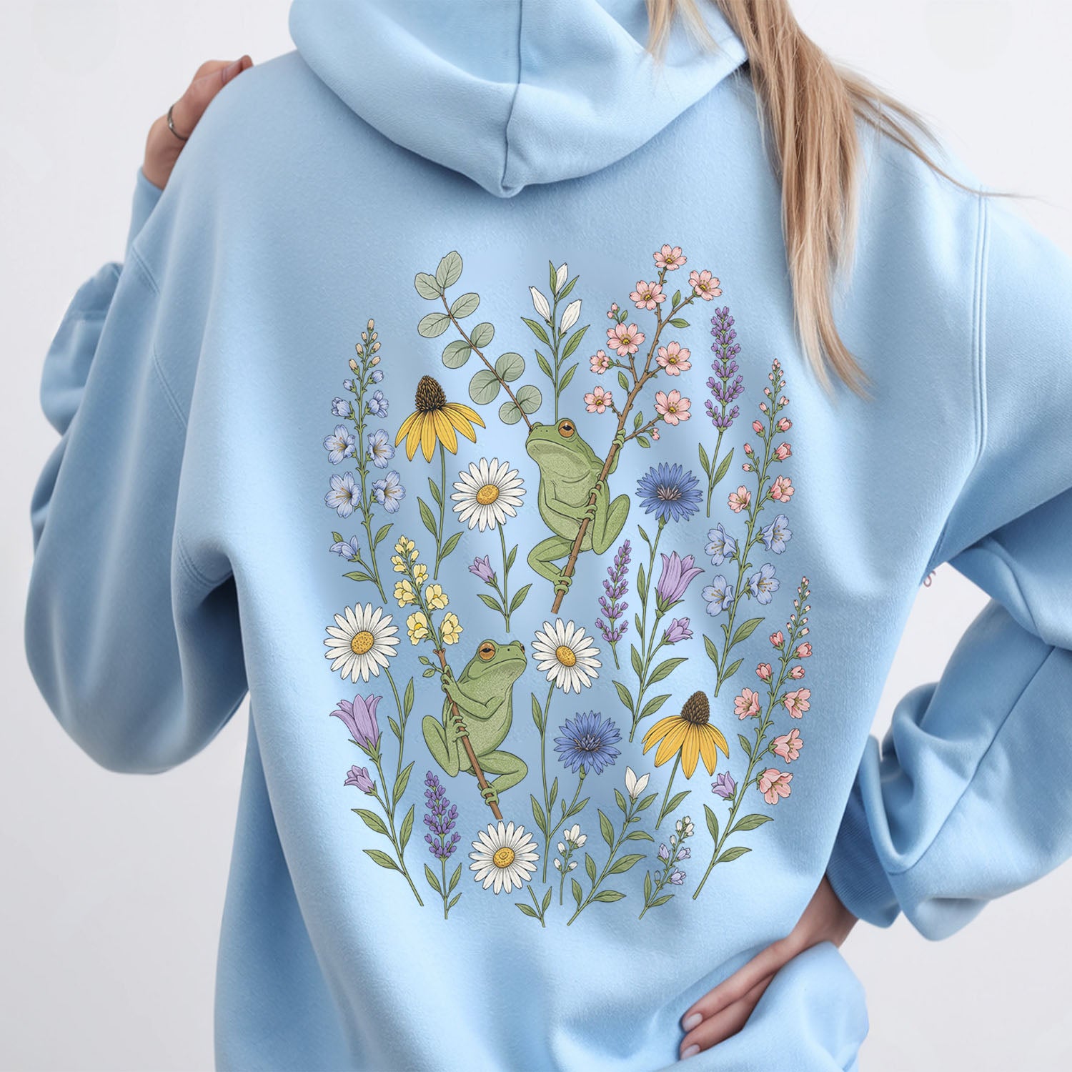 Garden Tree Frogs Hooded Sweatshirt