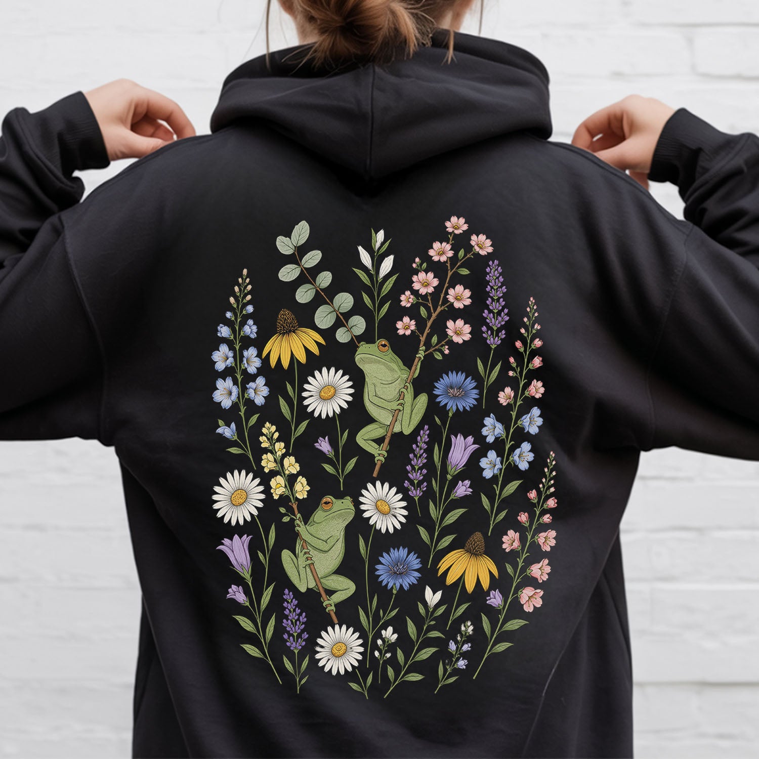 Garden Tree Frogs Hooded Sweatshirt