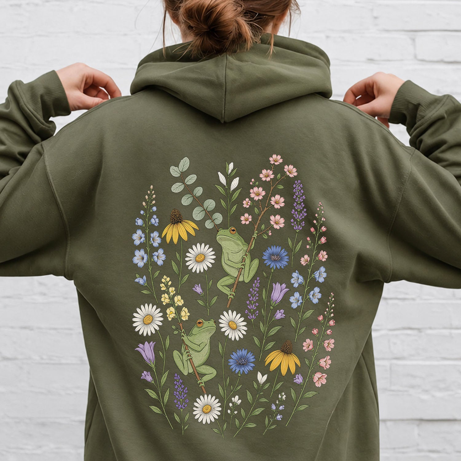 Garden Tree Frogs Hooded Sweatshirt