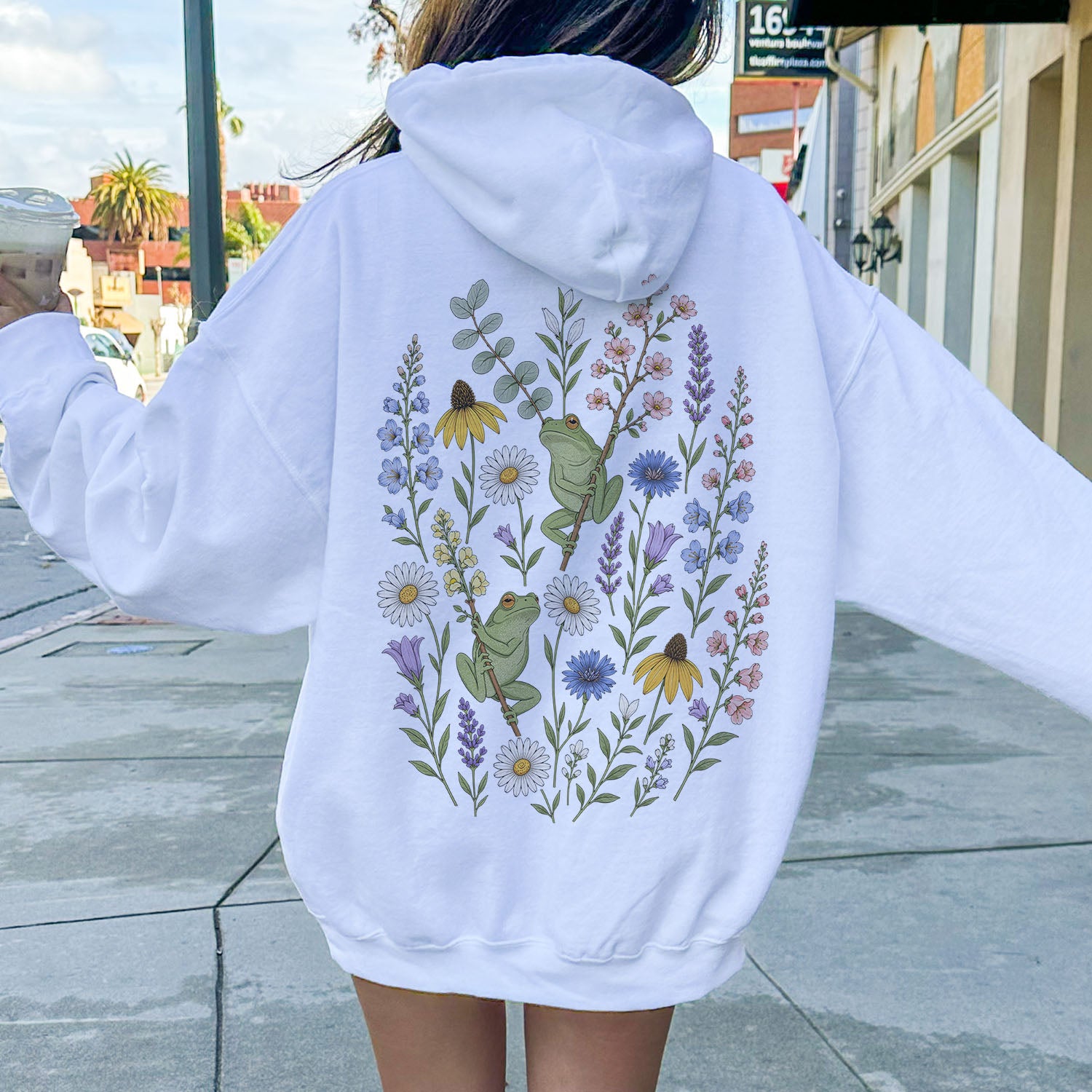 Garden Tree Frogs Hooded Sweatshirt