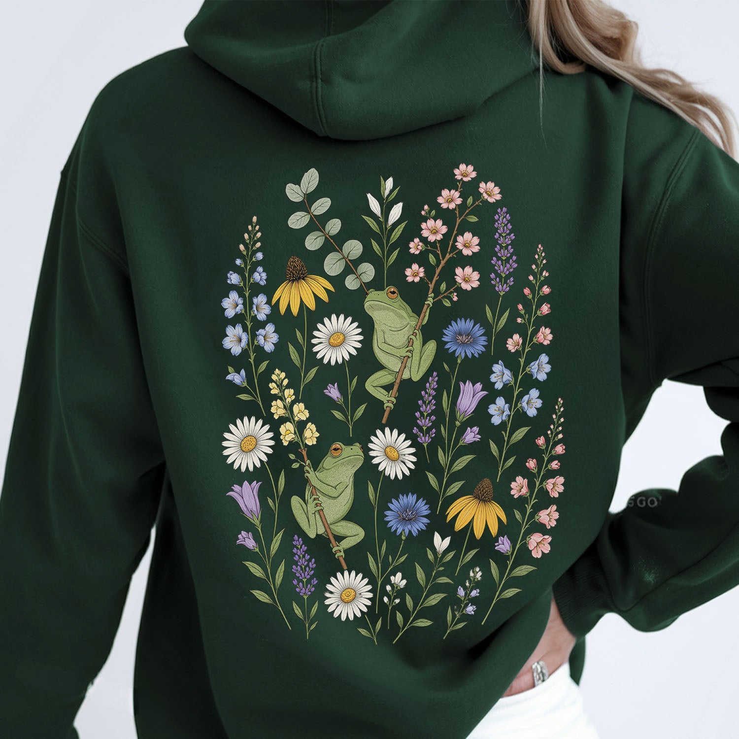 Garden Tree Frogs Hooded Sweatshirt