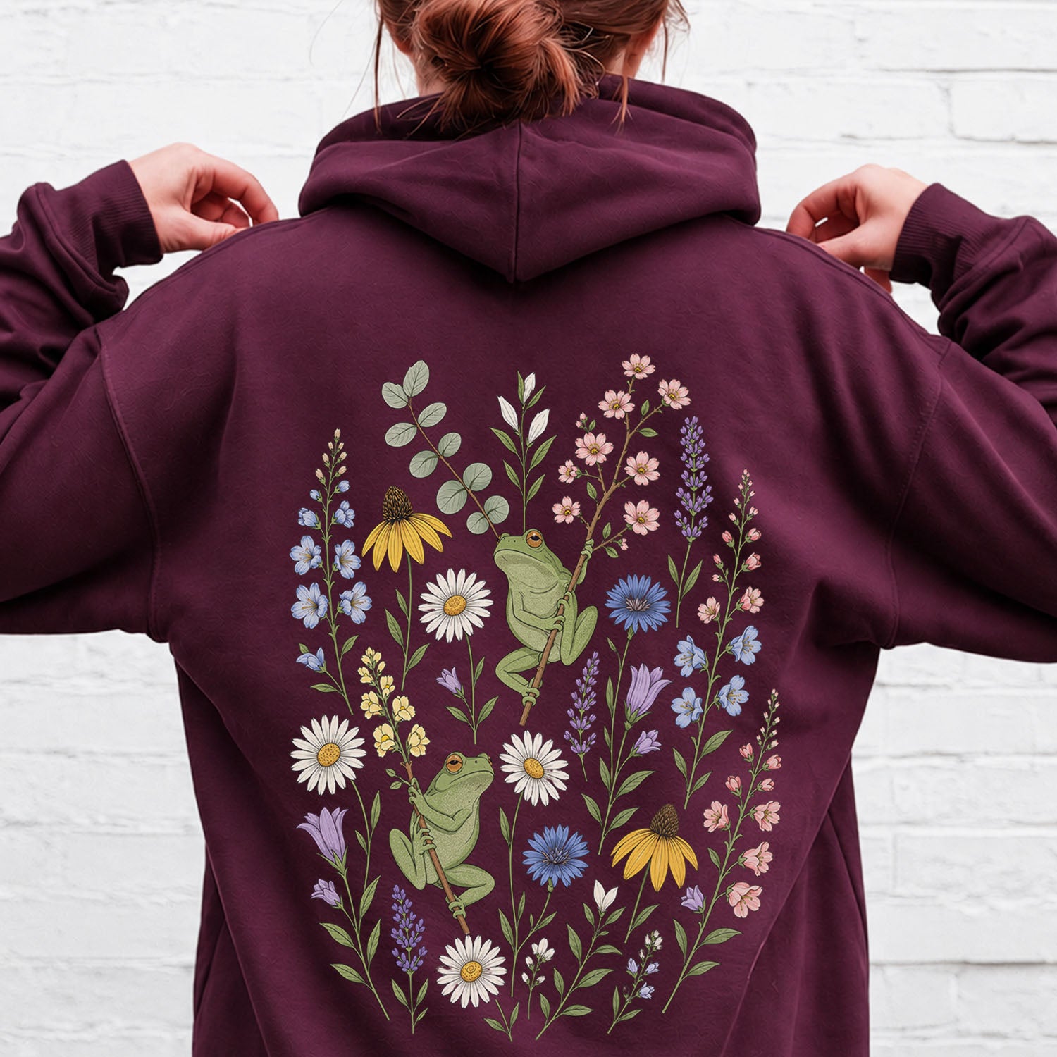 Garden Tree Frogs Hooded Sweatshirt