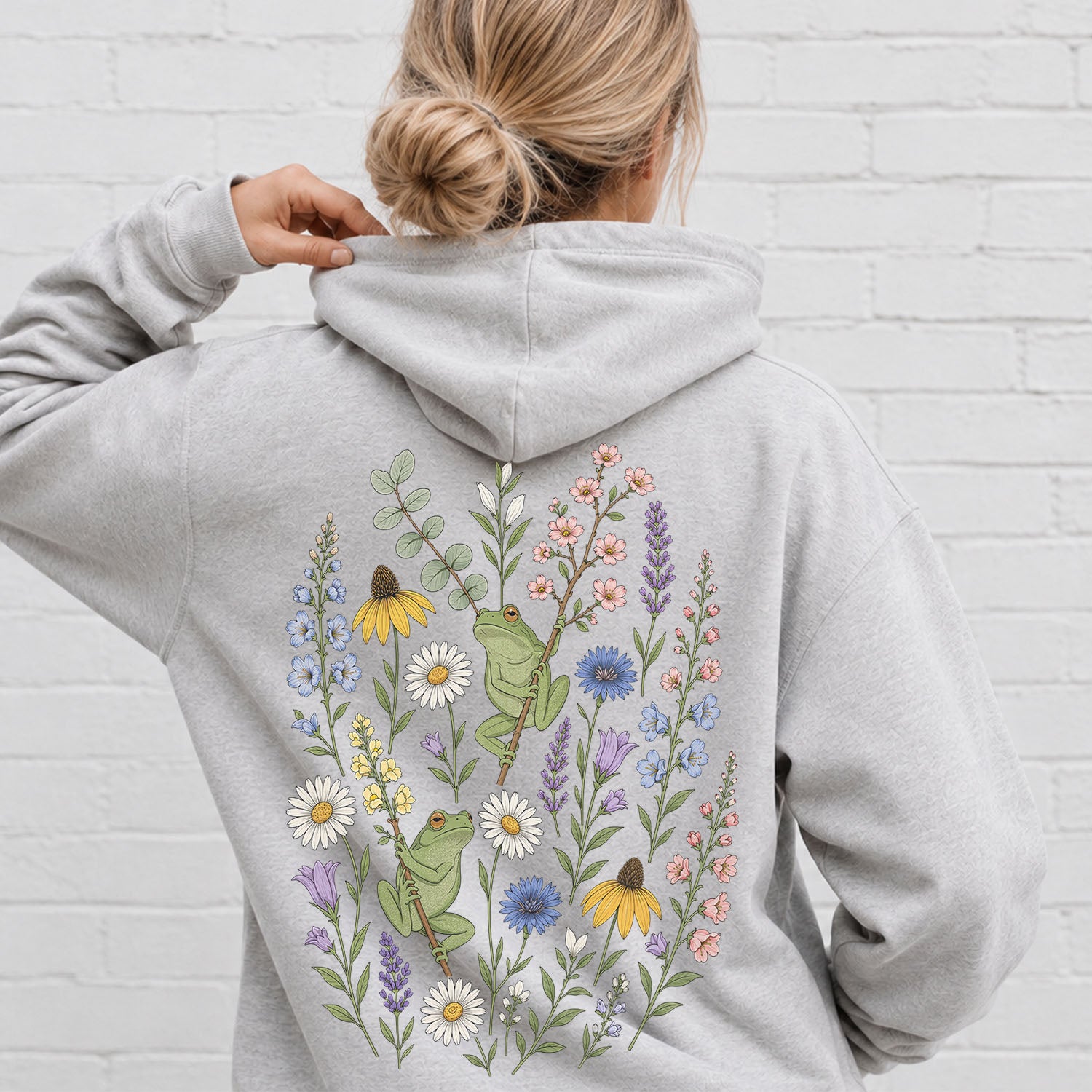 Garden Tree Frogs Hooded Sweatshirt