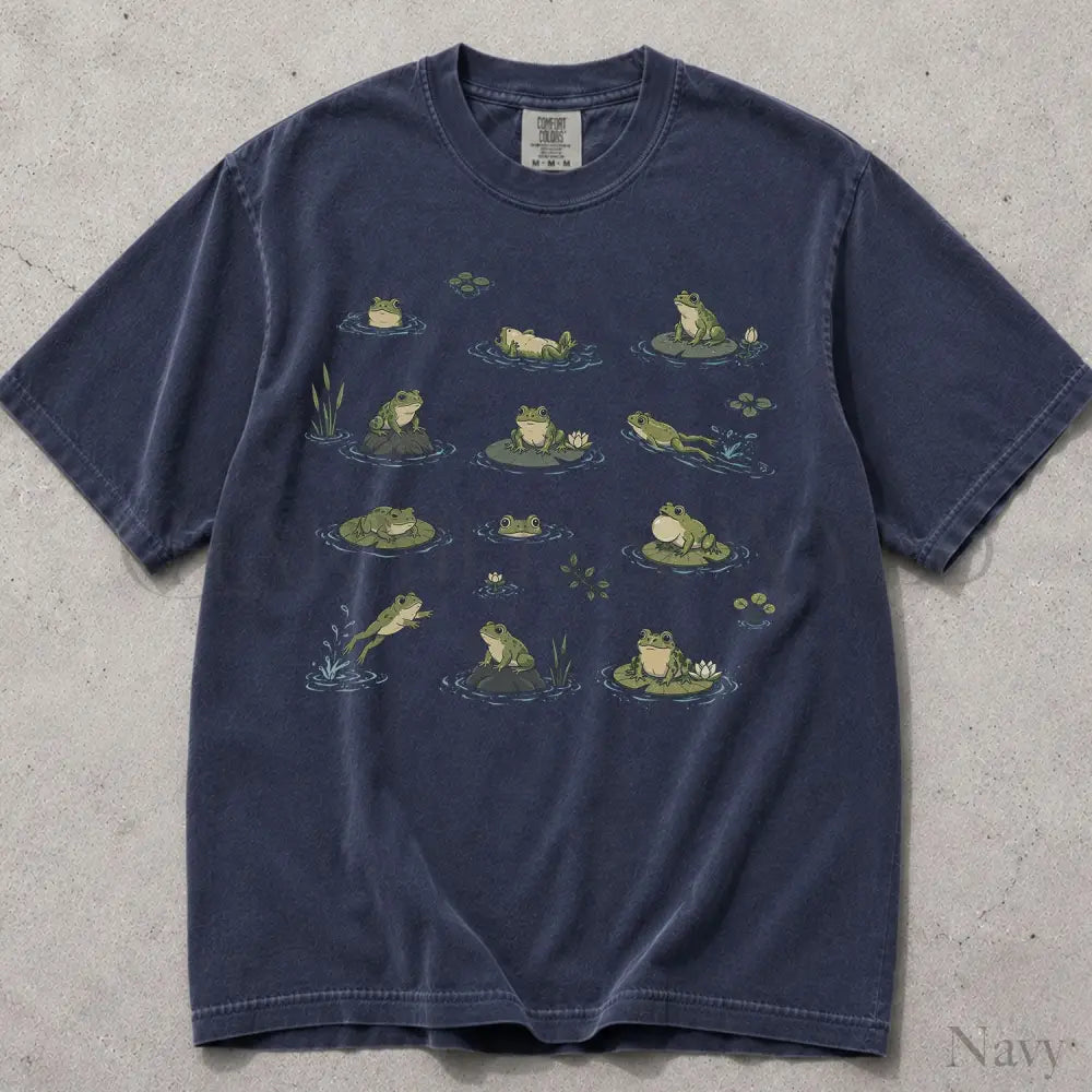 Frogs in Pond Comfort Colors T-Shirt - T-Shirt