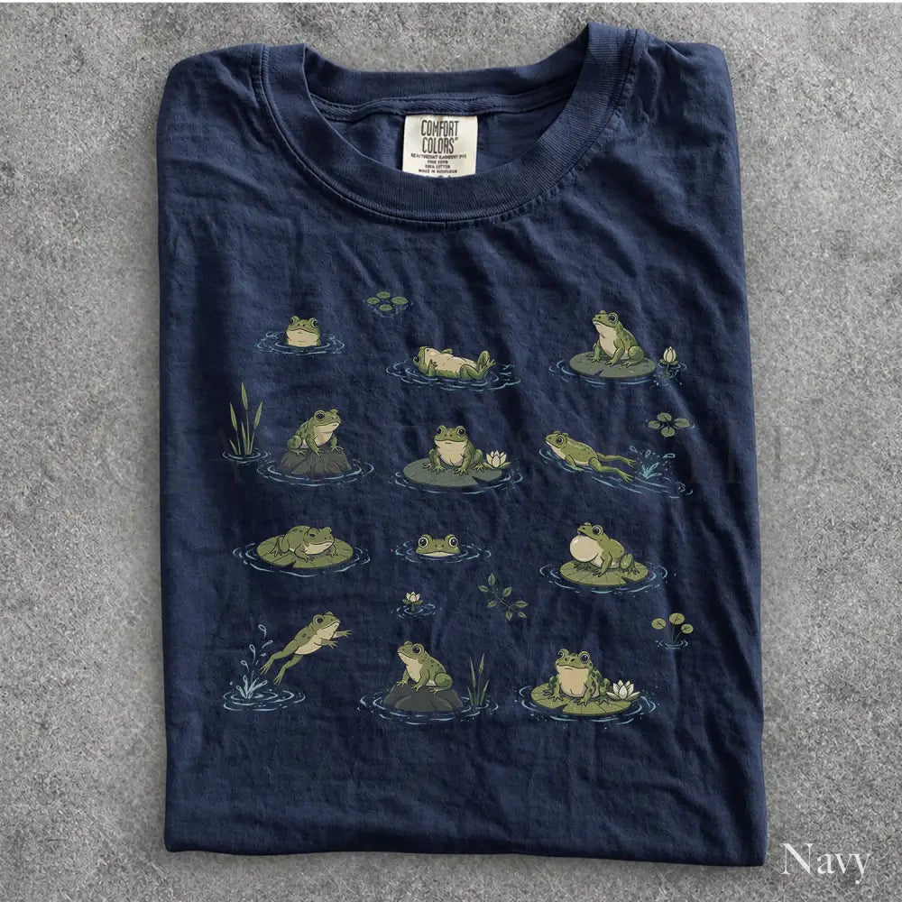 Frogs in Pond Comfort Colors T-Shirt - T-Shirt