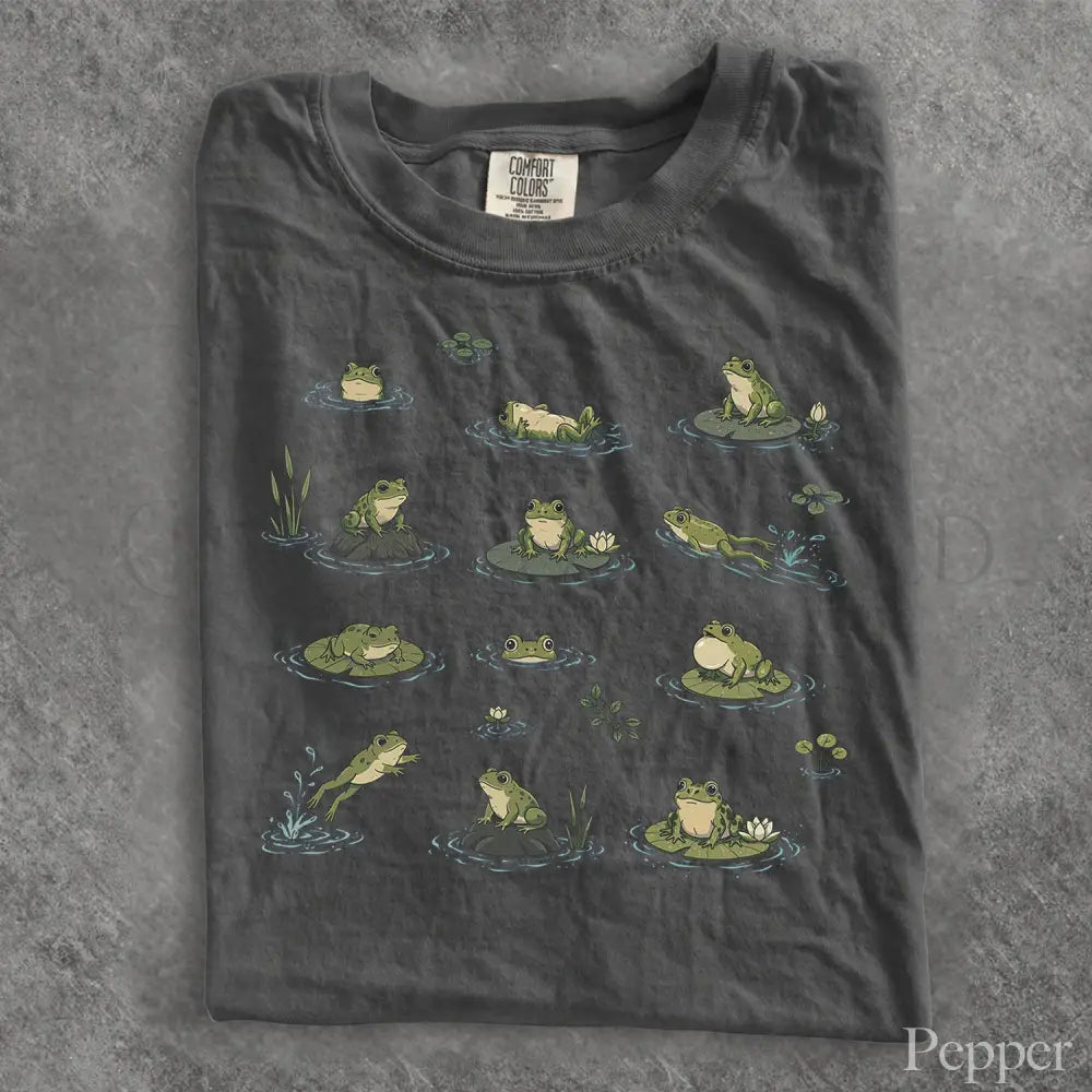 Frogs in Pond Comfort Colors T-Shirt - T-Shirt