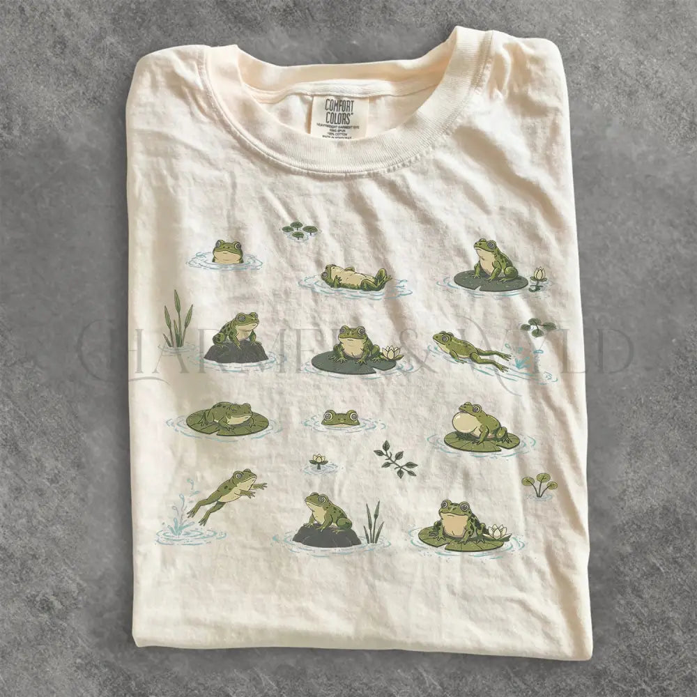 Frogs in Pond Comfort Colors T-Shirt - T-Shirt